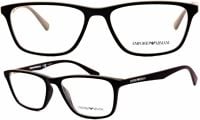 Emporio Armani Brillenfassung EA3086 5503 54mm - Braun Kunststoff Vollrand für Damen und Herren