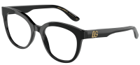 Dolce&Gabbana DG3353 501 51mm Unisex-Brillenfassung - Schwarz Kunststoff
