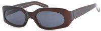 Freudenhaus Damen Sonnenbrille Bancroft:bbb 49mm - Braun Kunststoff Vollrand - Graue Gläser