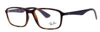 Ray-Ban RX7084 5585 56mm Brillenfassung - Braun Gemustert/Dunkelblau - Unisex