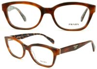 Prada PR20PV MAU-1O1 Damen Brillenfassung 52mm - Braun Gemustert Vollrand Kunststoff