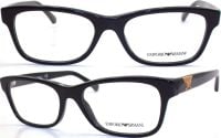 Emporio Armani Brillenfassung EA3093 5017 53mm - schwarz - Kunststoff Vollrand - Unisex