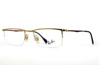 RAY-BAN RB6291 2785 52mm Gold Metall Halbrandbrille - Unisex