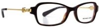 Michael Kors Damen Brillenfassung MK8023 3135 52mm - Braun Gold Vollrand - Stilvolles Design