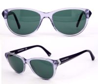 Emporio Armani EA3024 5071 52mm Damen Sonnenbrille - Violett mit Grünen Gläsern