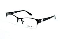 VOGUE Eyewear Brillenfassung VO3974 352 53mm - Schwarz Kunststoff Halbrand - Unisex