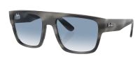 Ray-Ban Sonnenbrille RB0360S Drifter 1404/3F 57mm- Unisex Grau gestreift Klar & blau