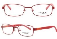 Vogue Damen Brillenfassung VO3926 957-S 48mm - Rot Metall Vollrand