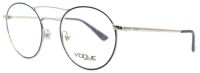 VOGUE VO4059 5059 48mm Unisex Brillenfassung - Metall Vollrand - Dunkelblau, Silber