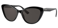 Miu Miu Damen Sonnenbrille MU05XS 1AB-5S0 55mm - Cat Eye Design - Schwarz/Dunkelgrau