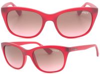 Vogue Damen Sonnenbrille VO2743-S 1683/14 54mm - Rot Kunststoff Vollrand - Braun mit Verlauf