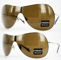 Fossil Sonnenbrille MS7043 800 - Anchorage - 156mm - Silber/Havana Braun - UV Schutz - Unisex