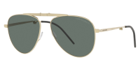 Giorgio Armani Sonnenbrille AR6113-T 3002/71 58mm - Matt Pale Gold Titanium Pilot - Unisex