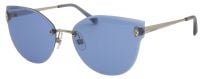 Swarovski Damen Sonnenbrille SK158 16V 61mm - Silber Blau Rahmenlos - Strass