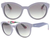 Vogue Damen Sonnenbrille VO2992-S 2342/11 53mm - Hellgrau Blumenmuster Vollrand - inkl. Etui