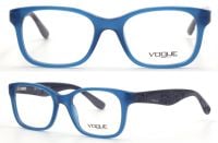 Vogue Damen Brillenfassung VO2885 2109 50mm - Blau Transparent Kunststoff Vollrand