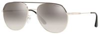Prada Sonnenbrille PR55US 57mm - Silber/Grau Matt - Unisex - Etui Inklusive