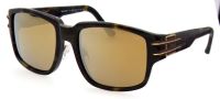 Cazal Sonnenbrille CZ8026/1 57mm - Unisex - Havana Braun-Grün, Gold verspiegelt