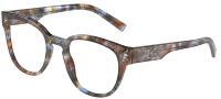 Dolce&Gabbana Damen Brillenfassung DG3350 3357 51mm - Havana Blau - Kunststoff
