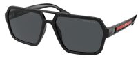 Prada Sport Sonnenbrille PS01XS DG0-02G 59mm - Polarisiert Schwarz-Rot