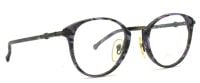 Vintage Trend Company Sonnenbrille MOD.5002 52mm - Schwarz-Lila-Transparent Muster - Unisex