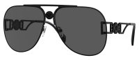 Versace Sonnenbrille VE2255 1261/87 63mm - Schwarz Pilot Metall - Unisex