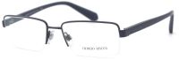 Giorgio Armani Brillenfassung AR5053 3056 53mm Metall Halbrand - Dunkelblau - Unisex