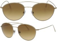 Giorgio Armani Herren Damen Sonnenbrille AR6032-J 3124/2L 55mm - Gold Pilot