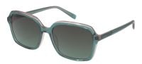 Esprit Damen Sonnenbrille ET40094 - Vollrand Grün Transparent Gläser, 55mm Glasbreite