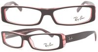 Ray-Ban Damen Brillenfassung RX5094 2407 53mm - Braun Rosa Glitzer - Kunststoff Vollrand