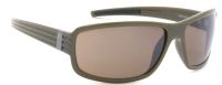 Kappa Herren Sonnenbrille 0100 Col.3 138mm - Olivgrün Kunststoff Vollrand - Braun getönte Gläser