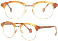 l.a. Eyeworks Brillenfassung Botto 103 451 44mm - Braun Gold Vollrand - für Damen und Herren
