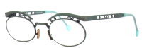 L.A.Eyeworks CARMEN 423 Vintage Brillenfassung 127mm - grün Metall Vollrand - Unisex