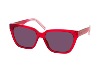 Hugo Unisex Sonnenbrille HG 1264/S 92Y/AO 56mm - Rot Transparent - Graue Gläser
