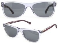 Emporio Armani Sonnenbrille EA3001 5071 52mm - Violett Transparent - Flexible Bügel - für Damen und