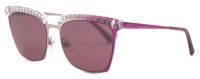 Swarovski Damen Sonnenbrille SK196 83S 55mm - Silber-Magenta - UV-Schutz