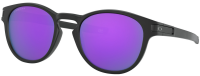 Oakley OO9265-55 Latch 53mm Sonnenbrille - Prizm Violet - Schwarz Matt - Unisex