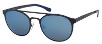 Lacoste Sonnenbrille L172S 001 53mm - Unisex - Blau verspiegelt - Schwarz/Blau Rahmen