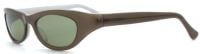 Freudenhaus Sonnenbrille Swanson: bamboo 135mm - Grüne Gläser, Vollrand, Unisex - Khaki/Silber