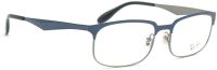 Ray-Ban Unisex Brillenfassung RX6361 2863 - 52mm - Blau Silber - mit Etui