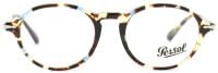 Persol Damen Brillenfassung PO3180-V 1058 50mm - Braun Blau Gemustert - Kunststoff Vollrand