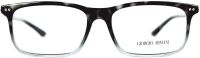 Giorgio Armani Herren Brillenfassung AR7041 5315 55mm - Kunststoff Vollrand - Schwarz/Grau Gemustert