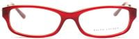 RALPH LAUREN Damen Brillenfassung RA6130 5458 53mm - Rot Transparent Vollrand
