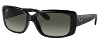 Ray-Ban Damen Sonnenbrille RB4389 601/71 55mm - Schwarz Kunststoff - Grau Verlaufende Gläser