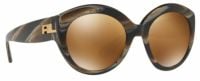 Ralph Lauren Damen Sonnenbrille RL8159 5634/6H - Braun Muster - 53mm - leicht Gold verspiegelt - Aus
