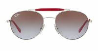 Ray-Ban Jr Sonnenbrille RJ9542S 266/68 50mm - Kinder - Silber Magenta - Vollrand