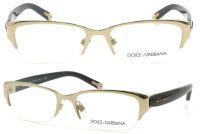 Dolce&Gabbana Damenbrillenfassung DG1220 488 52mm - Gold Metall Halbrand